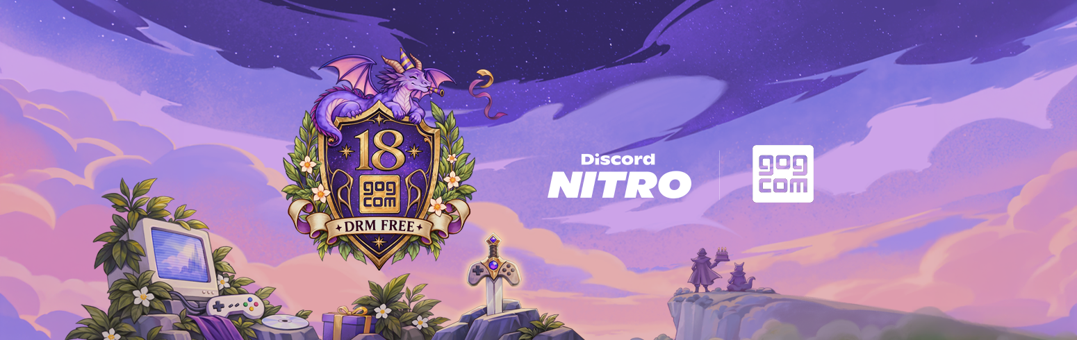 GOG’s 18th Anniversary Sale adds a free month of Discord Nitro for eligible purchases