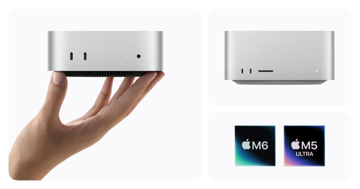 New Mac mini (M6/M5 Pro) and Mac Studio (M5 Max/M5 Ultra) land in stores today — here’s what Mac gamers and devs should care about