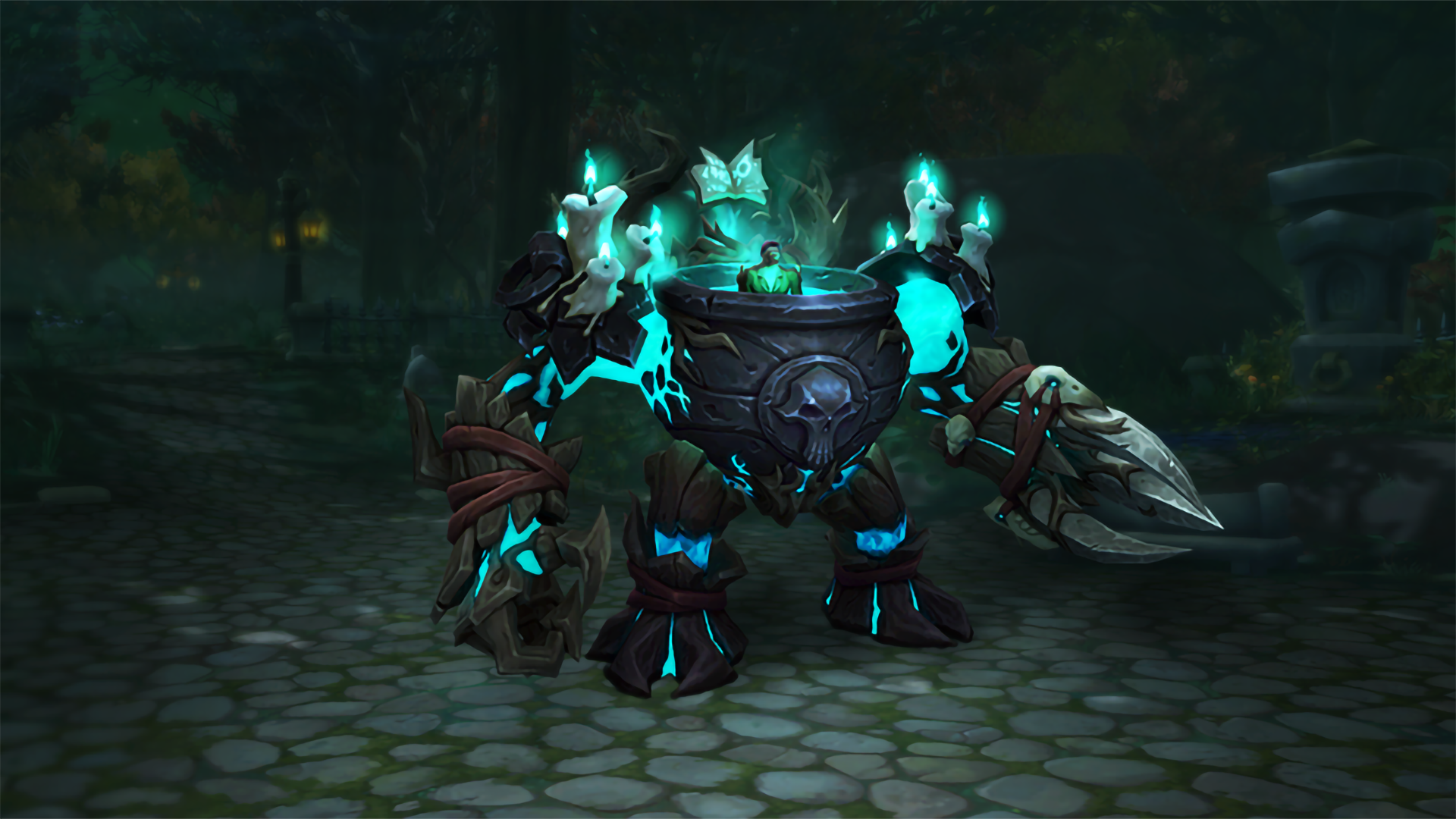 World of Warcraft adds the Living Heartsbane Cauldron mount — a macabre new ride for your collection